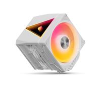 upHere UE2-Elite-TC8C CPU Air Cooler, 8 Heat Pipes Dual Tower CPU Cooler with 120mm ARGB PWM Fan, 280W TDP, for AMD AM5/AM4/AM3, Intel LGA 1851/1700/2011/2066/115X, White ARGB