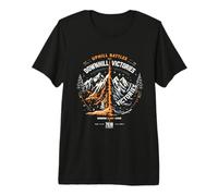 Uphill Battles Downhill Victories Motivational Mountain Premium T-Shirt