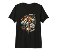 Uphill Battles Downhill Victories Mountain Adventure Premium T-Shirt