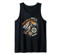 Uphill Battles Downhill Victories Mountain Adventure Tank Top