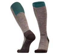 UphillSport - Ouna Alpine Ski 4-Layer Compression M5 with Merino - Ski socks size 35-38, brown