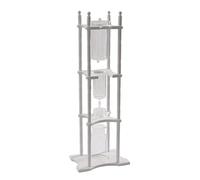 Uphilltool Cold Brew Drip Coffee Maker, 2500ml/84.54oz Ice Coffee Brewer Machine Dripper Pot Cold-Drip Coffee Tower with Glass Container Wood Stand for Home Office