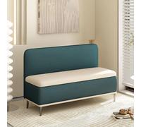 Upholstered Backrest Bench Stylish Entryway Stool Soft Sponge PaddingSolid Wood Frame Perfect for Living Rooms & Retail Spaces Modern Design Furniture