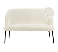 Upholstered Bench 2 Seater OSBY Boucle Light Beige