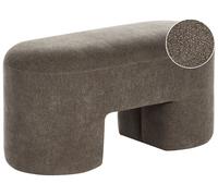 Beliani Upholstered Bench Decorah Boucle Brown
