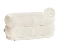 Upholstered Bench ELLENDALE Boucle Off-White