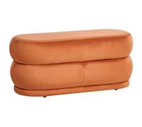 Beliani Bench ELLENDALE Velvet Orange, Orange