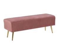Upholstered Bench PATERSON Velvet Pink