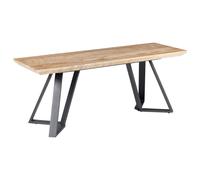 Upholstered Bench UPTON Light Brown