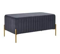 Upholstered Bench UTAH Velvet Black