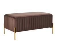 Upholstered Bench UTAH Velvet Dark Brown