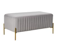 Upholstered Bench UTAH Velvet Grey