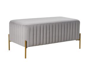 Upholstered Bench UTAH Velvet Grey
