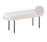 Upholstered Bench WOLFEBORO Boucle Off-White