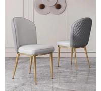 Upholstered Dining Chairs Set Of 2,Dining Room And Kitchen Chairs, Velvet Chair With Golden Metal Legs, Mid Century Modern For Room, Kitchen, Living (I 2)