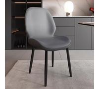 Upholstered Dining Chairs with Metal Legs - Modern Armless Side Chairs for Kitchen, Dining Room & Living Room - Comfortable Lounge Seating for Home Decor