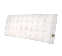 Upholstered Faux Leather Bed Pillow with Headboard Cush Soft Support for Single/Double Beds 90x58x6cm Stylish Comfort for Ultimate Relaxation