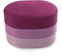 Upholstered Footstool - Comfortable Shoe Bench with Storage, Columnar Design, Ideal for Home Décor and Seating