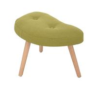 Upholstered Footstool for Bedroom & Living Room - Stylish Green, Concave Dressing Table Stool, Versatile Shoe Chair, Cozy Footrest for Home Decor