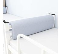 Upholstered Headboard Cushion Support Pillow King Size Single Double Backrest Cushion, Wooden/Metal Iron Bed Reading Pillow Breathable Cotton Linen Removable Headboard Bolster(80x25x5cm,Grey2)