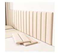 Upholstered Panels, Anti-Collision Wall Padding for Kids, Peel and Stick Headboard, 3D Self-Adhesive Wall Stickers for Interior Wall Covering Decor(Winter White,10pcs)