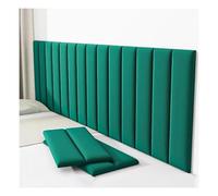 Upholstered Panels, Anti-Collision Wall Padding for Kids, Peel and Stick Headboard, 3D Self-Adhesive Wall Stickers for Interior Wall Covering Decor(Dark Green,8pcs)