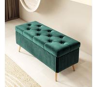 Upholstered Storage Bench for Bedroom Entryway & Hallway Wooden Foyer & Living Room Seating with Hidden Storage Small End of Bed Ottoman Bench for nizing.