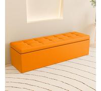 Upholstered Storage Bench for Bedroom & Living Room - Wooden Entryway Bench with Storage End of Bed Ottoman Foyer & Room Bench - Stylish & Functional Home Furniture