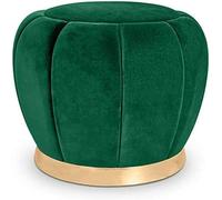 Upholstered Storage Stool with Round Design for Home and Makeup Areas