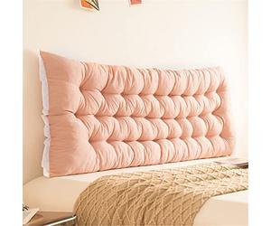 Upholstered Wall Mounted Headboard Pillow - Dorm Bed Bolster Cushion for Reading & Support Soft Backrest for Comfort Stylish Home Décor