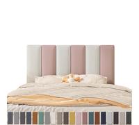 Upholstered Wall Panels, Anti-Collision Wall Padding for Autism Kids for Bedroom Padded Wall Panels Headboard, 20x50cm, Peel and Stick Headboard (Color : C)