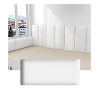 Upholstered Wall Panels, Peel And Stick Headboard, PU Waterproof Wall Padding, Wall Decor 3D Wall Stickers For Bedrooms, Dance Club, Nursery (Color : White, Size : 160x50cm)
