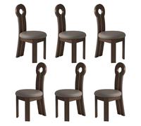 Upholstered Wooden Dining Chairs - Stylish and Comfortable Backrest for Kitchen and Living Room, Set of 2/4/6