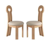 Upholstered Wooden Dining Chairs - Stylish and Comfortable Backrest for Kitchen and Living Room, Set of 2/4/6