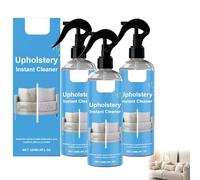 Upholstery Cleaner Spray, Handheld Upholstery Cleaner, Instant Stain Remover Spray for Sofa, Carpet, Fabric Mats and Clothes, Gentle Formula Protects Texture, Fast-Action Home Cleaning Solution (3pcs)