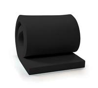 Upholstery foam sheet for desk chair & sofa bed, patio set cushion high density foam for outdoor furniture, chair pads & rattan garden furniture cushion pads (Black, 30x50x10cm)