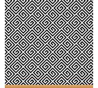 Upholstery Geometric Fabric for Chairs, Greek Key by The Yard,Maze Design Abstract Art Fabric for Upholstery and Home DIY Projects,3 Yard,(L276*W150cm) Black