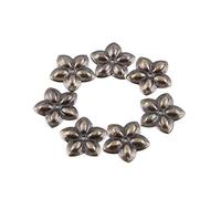 Upholstery Nails + Akozon Decorative Tack, Bronze Metal Tags Vintage Upholstery Nails for Furniture Sofa Shoe Door Stud Set of 100pc Pins Pattern Head Nails(K245 Plum Spike 23mm)