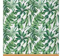 Upholstery Palm Leaf Fabric for Chairs,Tropical Leaves Outdoor Fabric by The Yard,Hawaiian Nature Leaf Fabric for Upholstery and Home DIY Projects,3 Yard,(L276*W150cm) Green