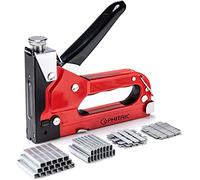 Upholstery Staple Gun Heavy Duty, PHITRIC 4 in 1 Stapler Gun with 6000 Staples, Power Finish Staplers, Manual Brad Nailer Power Adjustment Furniture Stapler Gun for Wood, Carpentry, Decoration DIY