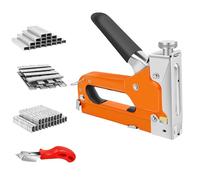 Upholstery Staple Gun, Heavy Duty Staple Gun, 3 in 1 Professional Tackers with 3000 Nail and Remove for Wood, Crafts, Carpentry, Decoration DIY, Anti-Slip, Durable, Adjustment