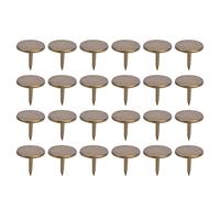 Upholstery Tacks, 100pcs Retro-Style Flat Head Cyan Bronze Iron Upholstery Nails Sharp, Firm 5 Sizes Furniture Nails Pins for Decorating, Fixing Crafts, Drum, Box, Furniture, Basket(11 x 11mm)