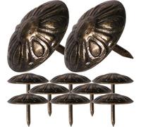 Upholstery Tacks Antique Daisy 50pcs for Furniture and Wood Surfaces | Iron Nailheads, Smooth Finish and Classic Colour, Simple Fitting for Closets, Cork Boards, Upholstery Projects