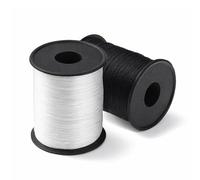 Upholstery Thread Heavy Duty, 330 Yards 2 Spools Bonded Nylon Thread, High-Strength Fade-Resistant Bonded Nylon Threads for Denim Leather Craft Machine DIY and Home, Black White