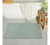 Uphome Bath Mat,Ultra Thin Bathroom Rugs,Rubber Bath Mats for Bathroom,No Slip Bath Rugs,Quick Dry,Machine Washable,Low Pile,Absorbent,for Bath Sink Tub Shower,Green,20x30 Inch