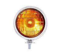 UPI C364009 Chrome Vintage Amber Fog Light 6V