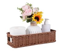 UPINFREE Handwoven Water-Resistant Small Basket: Tank Topper Organizer for Clutter-Free Peace of Mind