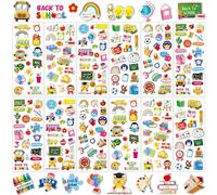 UPINS 12 Sheets Back to School Stickers, 3D Cute Puffy Stickers First Day of School Teacher Foam Stickers Welcome Back to School Gifts for Students Classroom Reward DIY Crafts Decorations