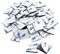 UPINS 120 Pack Square Double Sided Foam Tape Strong Pad Mounting Adhesive Tape (Black)
