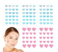 UPIQNG Pimple Patches Hydrocolloid Heart Shaped,5 Packs 108 Dots Waterproof Facial Pimple Stickers Blemish Cover Acne Stickers Zit Patchs Makeup Supplies